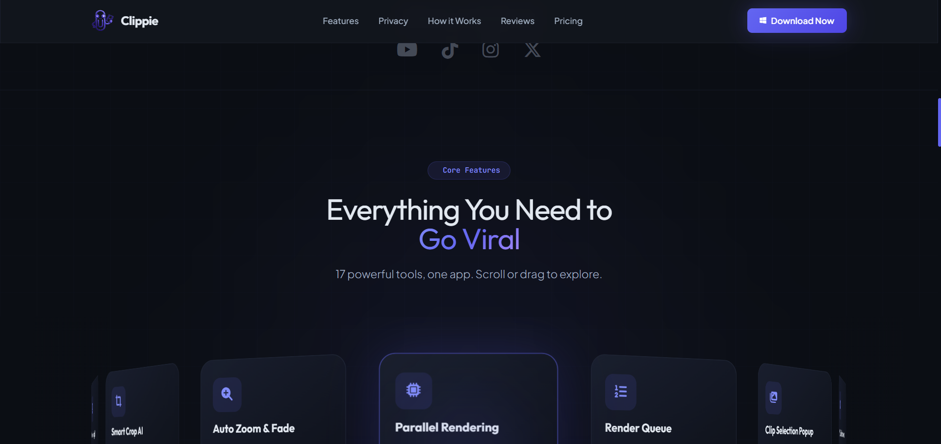 Clippie – Product Landing Page — gallery image showcasing project implementation 2