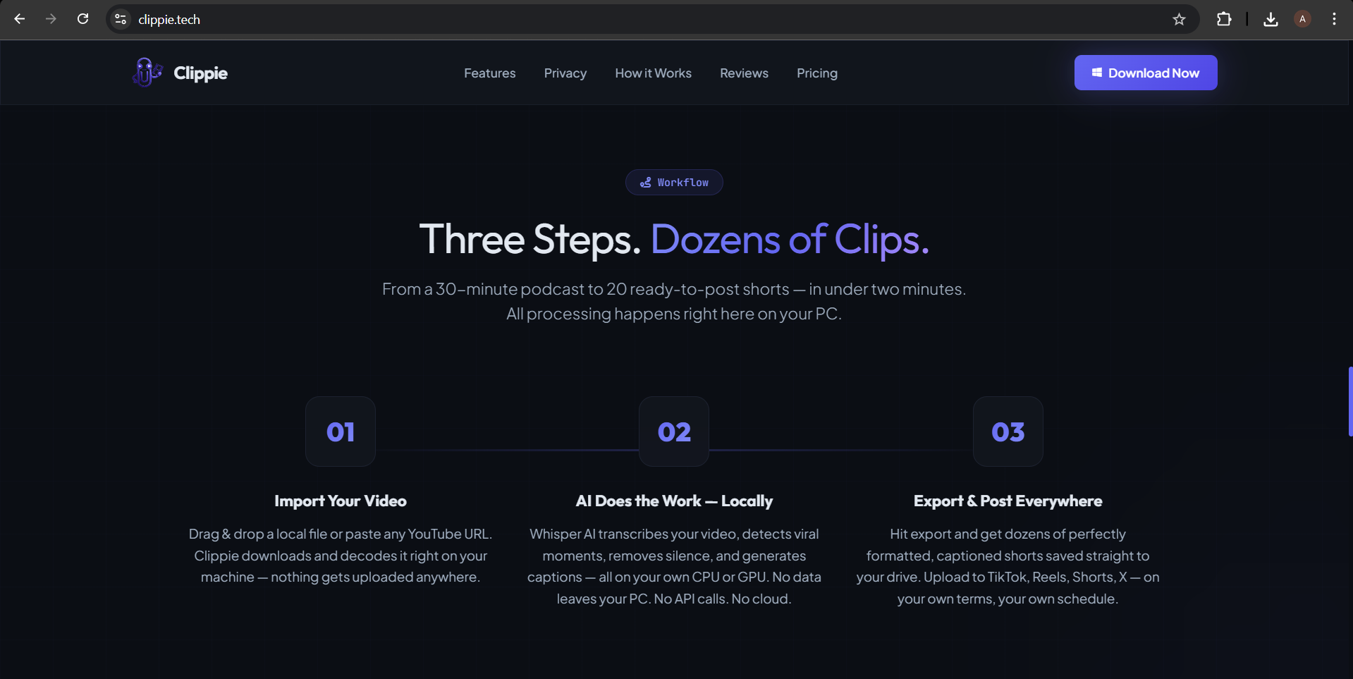 Clippie – Product Landing Page — gallery image showcasing project implementation 5