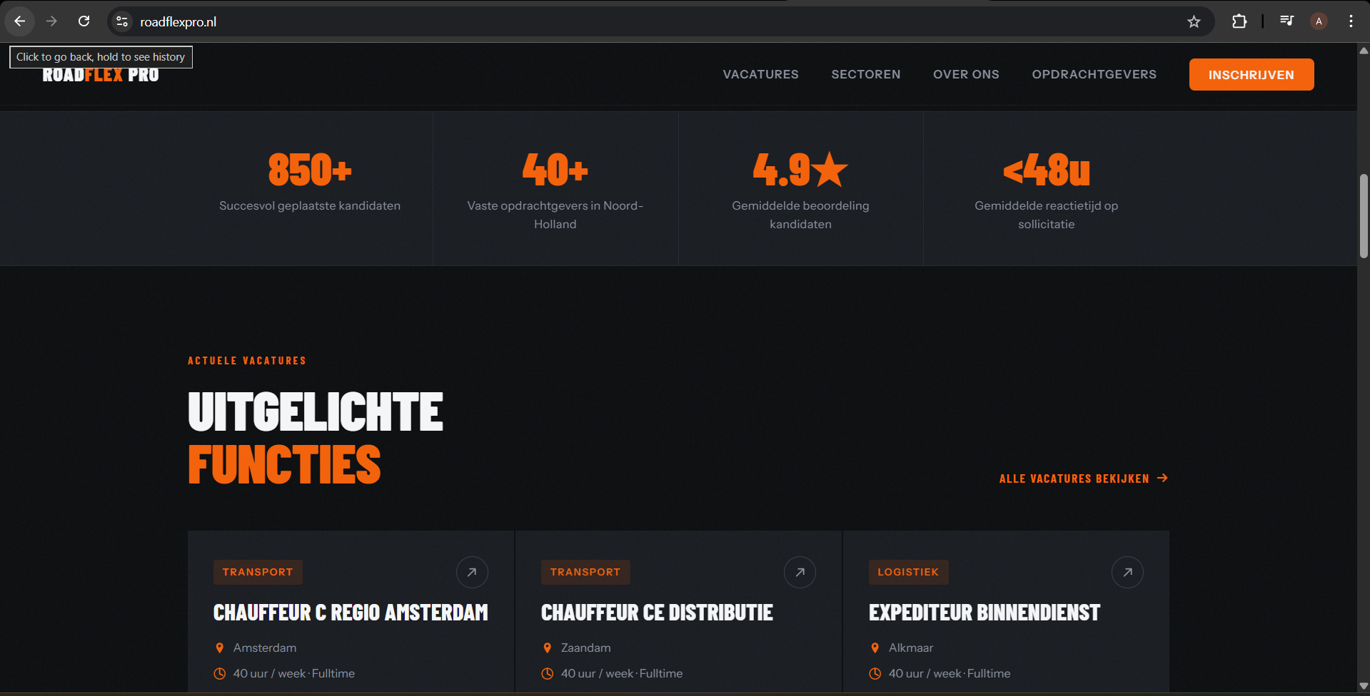 RoadFlex Pro – Regional Job Board for Transport & Logistics — gallery image showcasing project implementation 2